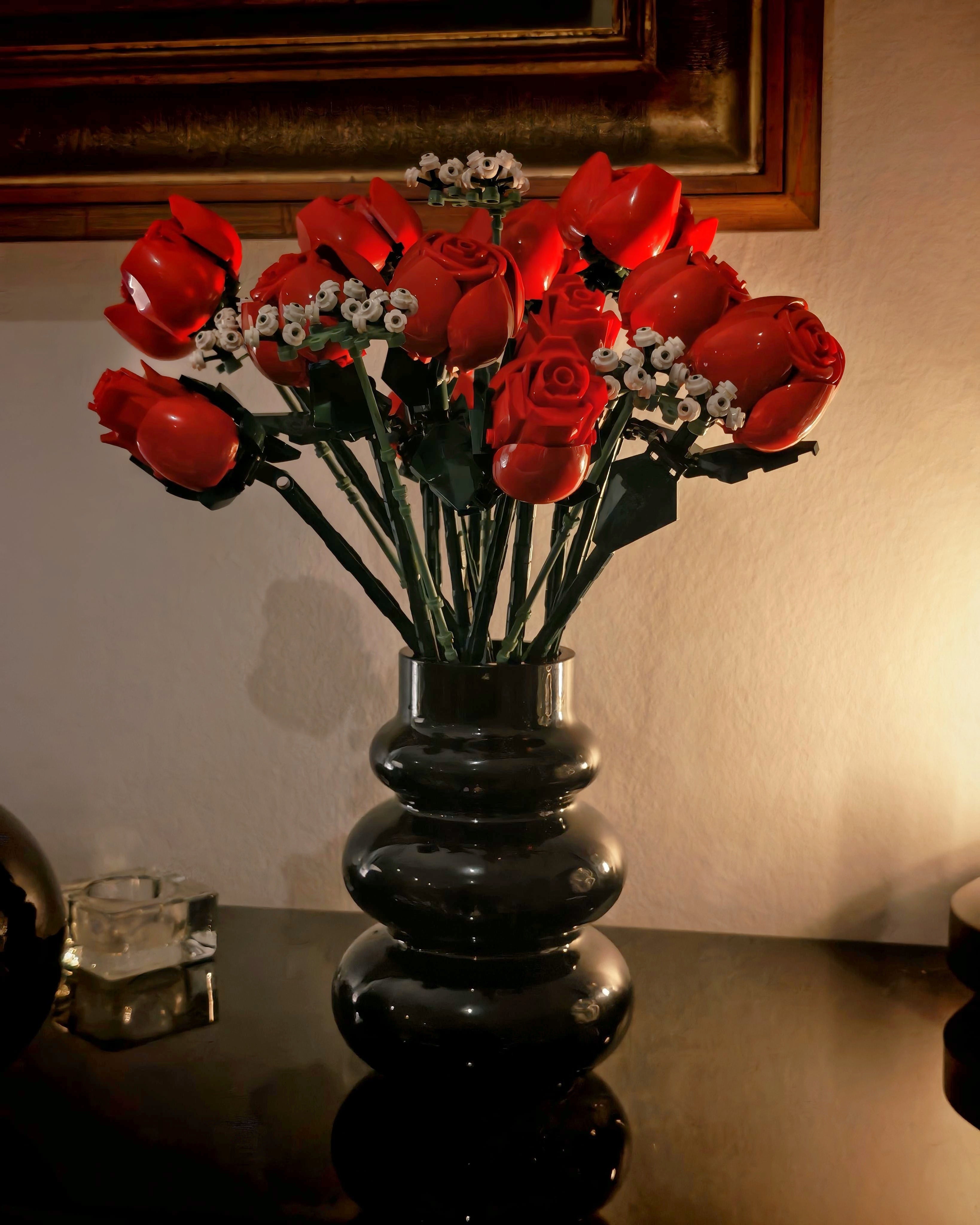 Vase design imprimé 3D pour bouquets de fleurs LEGO®