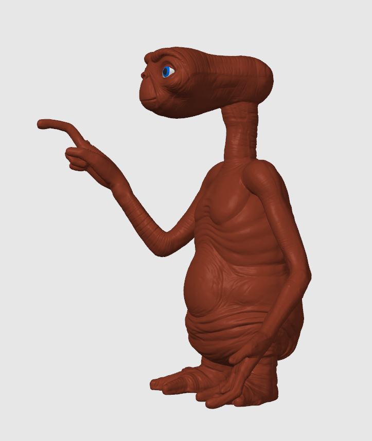 Figurine extra-terrestre vintage années 80 – Fichier 3D numérique à télécharger